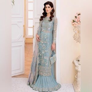 Brand New! Gorgeous Pakistani / Indian, Designer Wedding wear in Silk & Organza